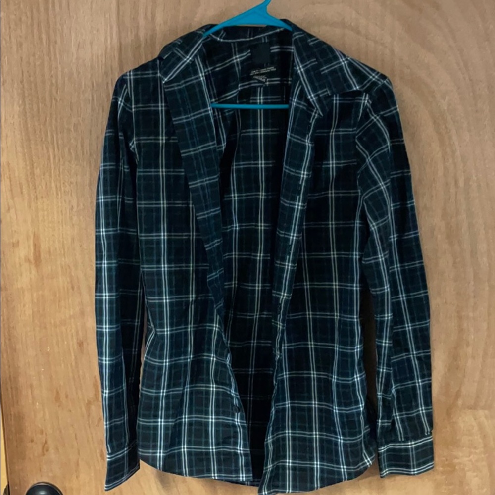 Black & Teal H&M Flannel